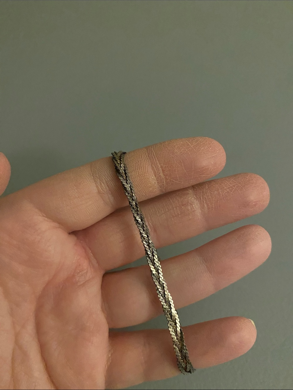 Beautiful 925 Silver Braided Bracelet
